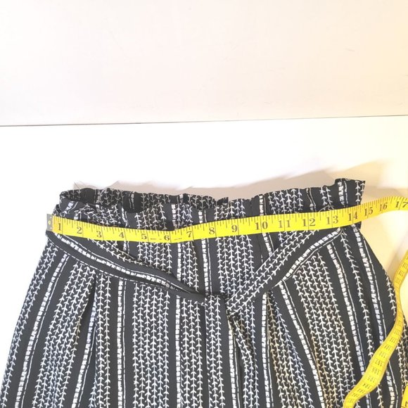 Loose Paper Bag Belted Tie Baggy  Pants Size M - Picture 9 of 12